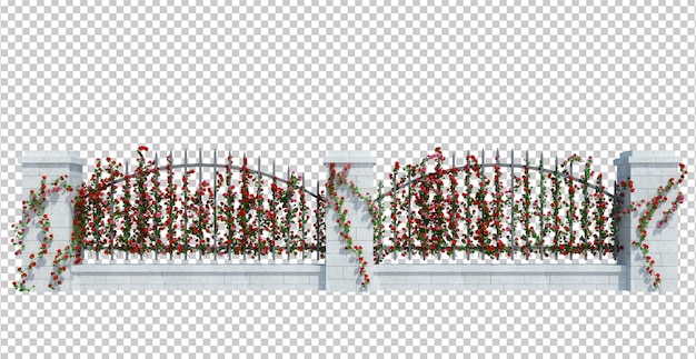 PSD 3d render klimop planten geïsoleerd