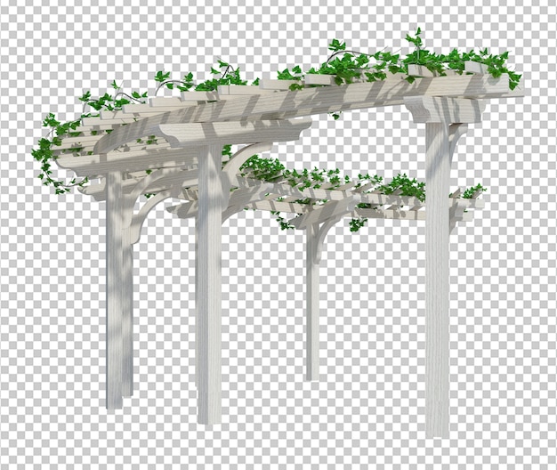 PSD 3d render klimop planten geïsoleerd