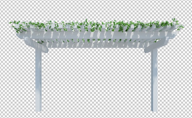 3d render klimop planten geïsoleerd