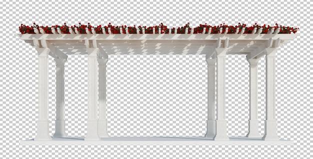 PSD 3d render klimop planten op wit