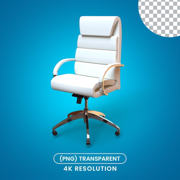 3d render lider comfort office chair isolated