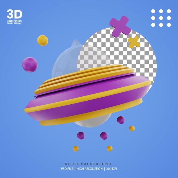 Rendering 3d perso nell'illustrazione dello spazio