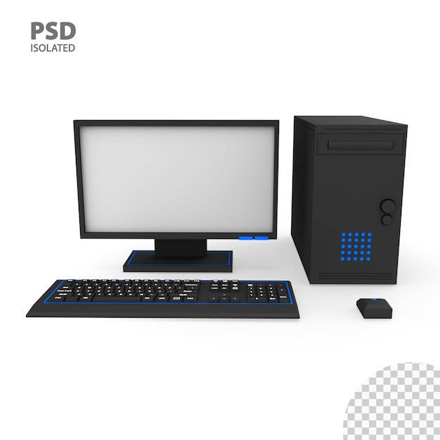 PSD 3d render low poly rozdzielczość obliczeniowa 4k