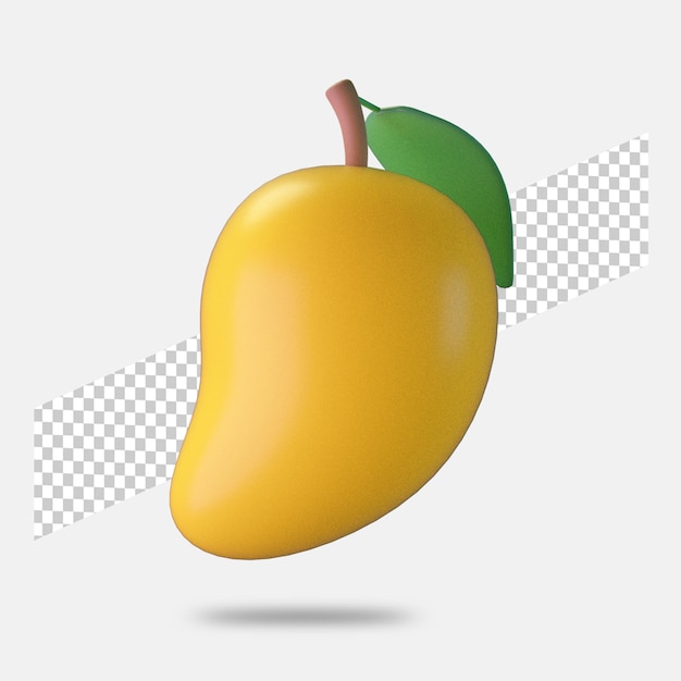 3d Render Mango Ikona Na Białym Tle