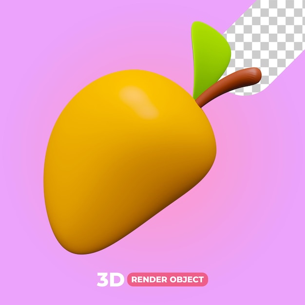 3d render of mango illustration