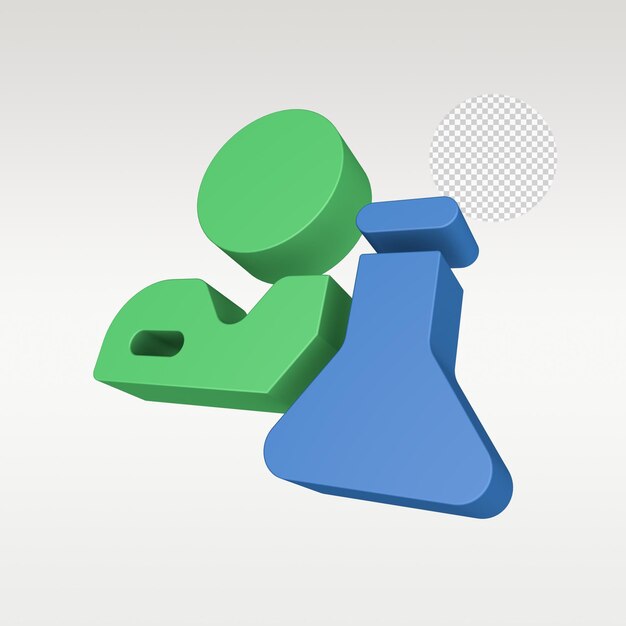 3d render medical health icon symbol