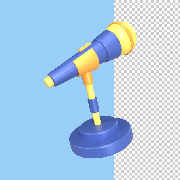 3d render microphone