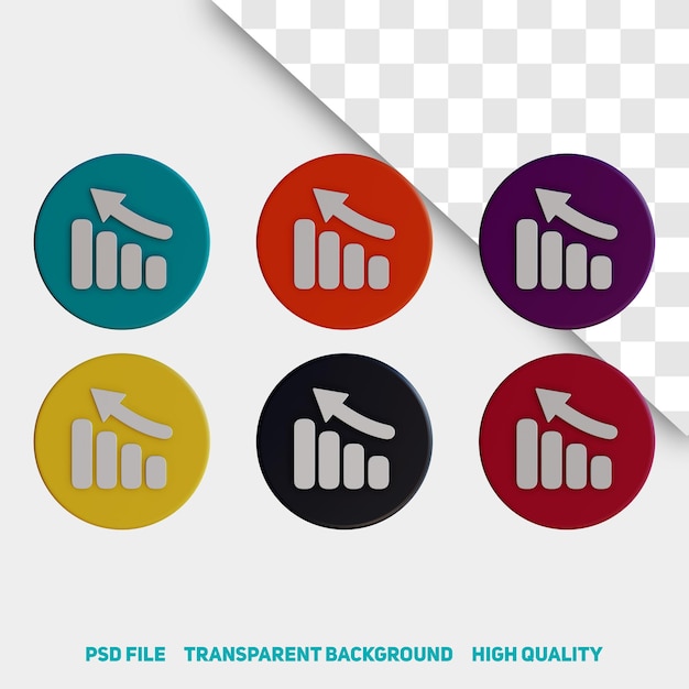 PSD 3d render minimalist graphic app icon premium psd