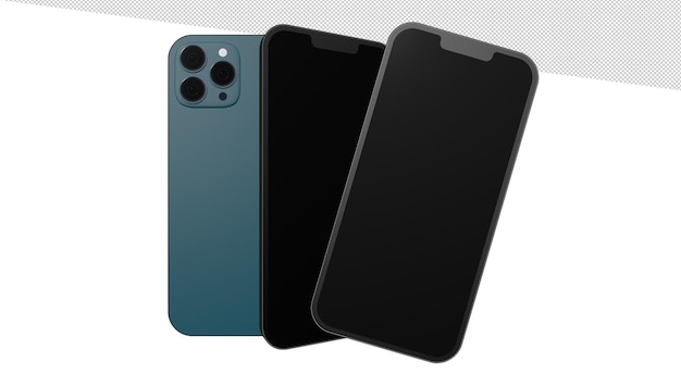 PSD 3d render mobiele telefoon