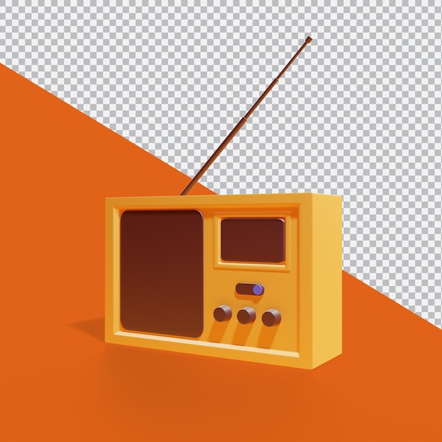 3d render modellering cartoon radio