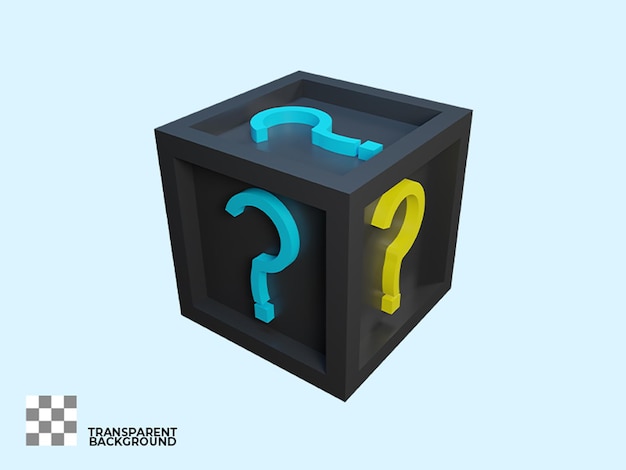 3d render mysteri box