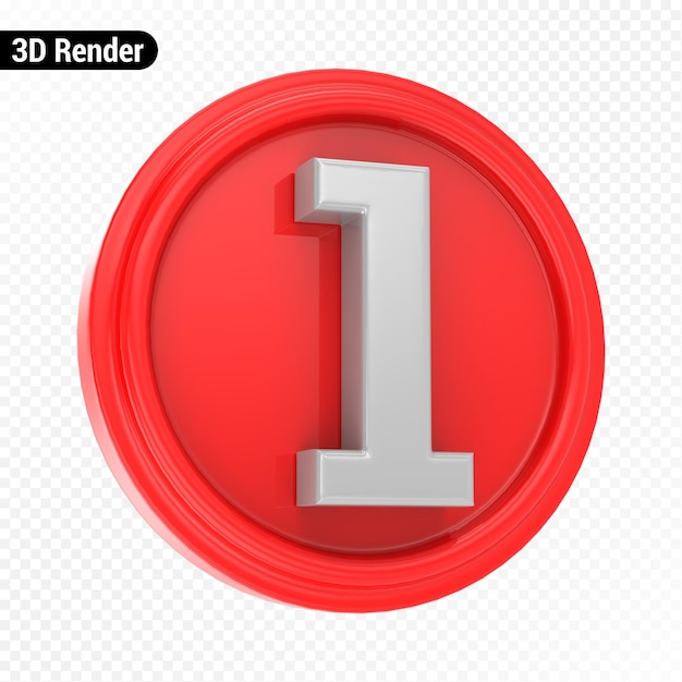 PSD 3d render number 1