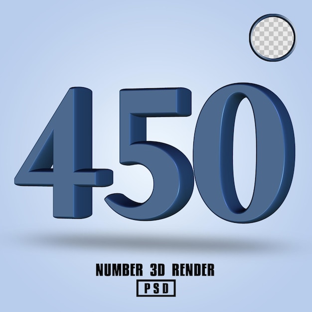 3d 렌더링 번호 450 슬레이트 색상