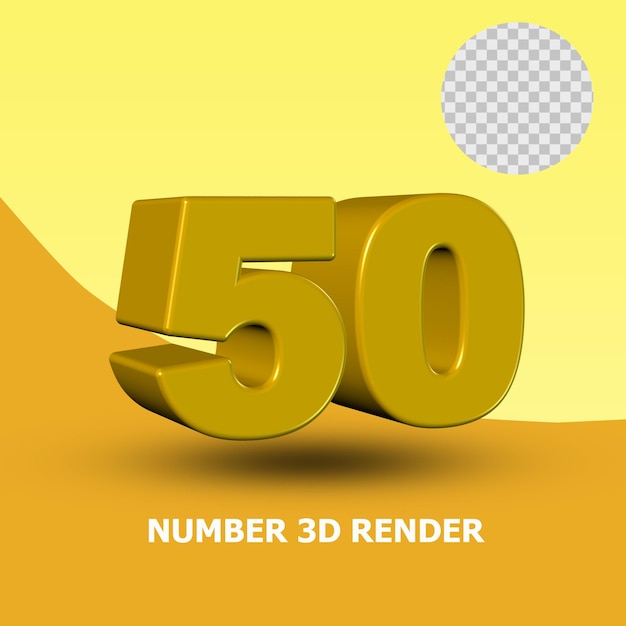 3d render number