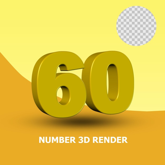 3d render number