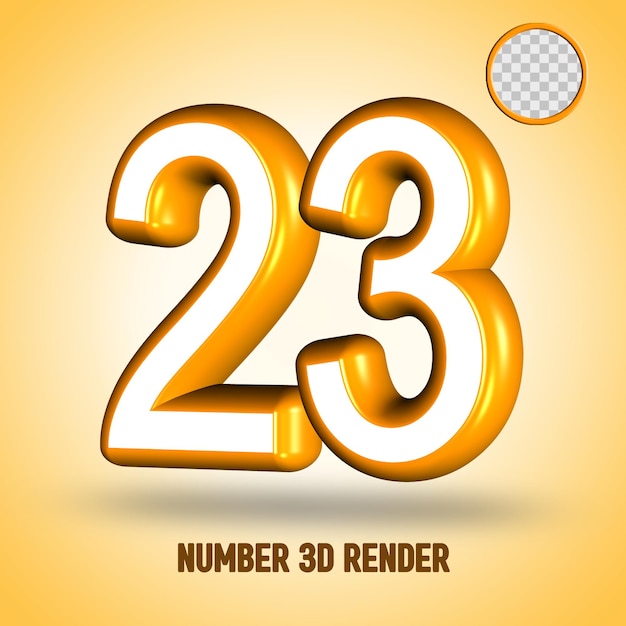 3d Render Numer 23 Białe Złoto