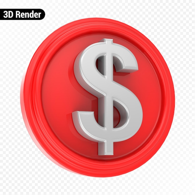 3d Render Numer Dolar