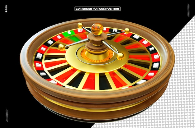 PSD 3d render object casino