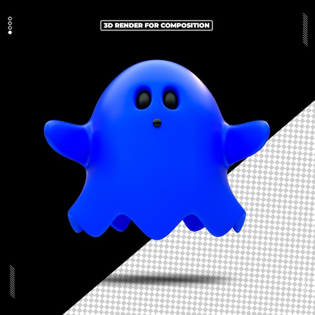 3d render object dag gelukkige halloween