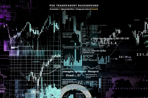 3d-рендер цифровой технологии на прозрачном фоне