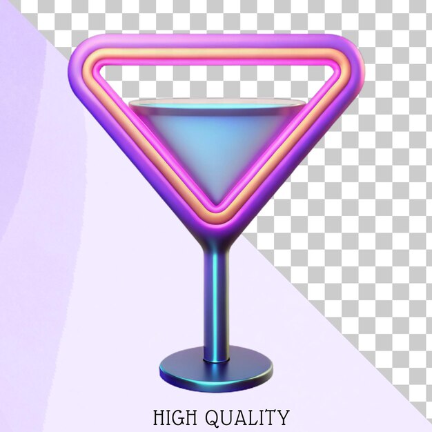 3D Render of a Triangle Shaped Display Stand with a Glossy Finish
