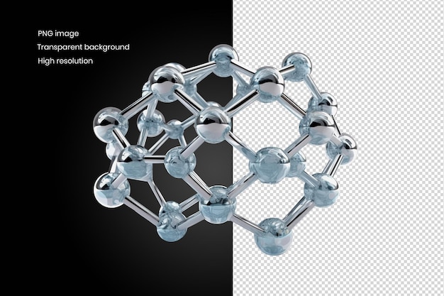 분자의 3d 렌더링