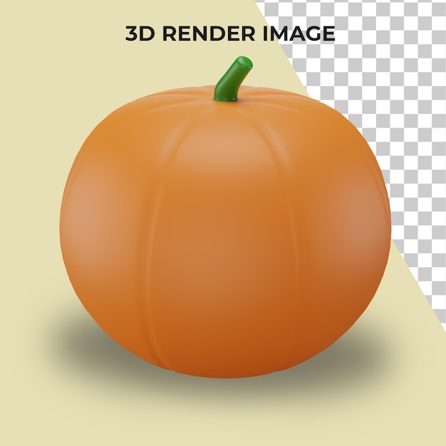 PSD カボチャプレミアムpsdの3dレンダリング