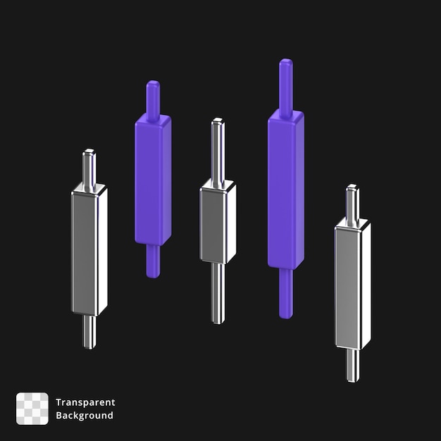 PSD 무역 불의 3d 렌더링