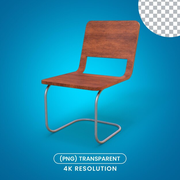 3d render office chair isolated