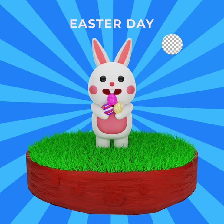 3d render ornament event easter day