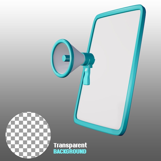 3D-икона телефона для продажи и продвижения.