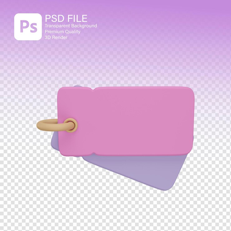 PSD 3d render photo mockup coupon voor korting en promotie