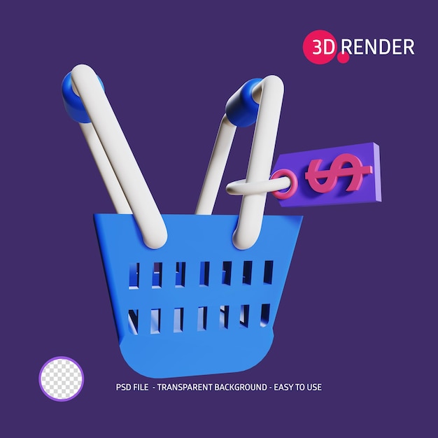 3d render pictogram verkoop 6