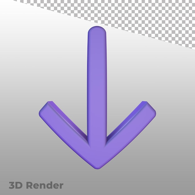 PSD 3d render pijlsymbolen ui-pictogrammen