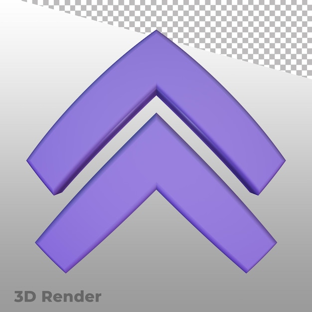 3D Render Pijlsymbolen UI-pictogrammen