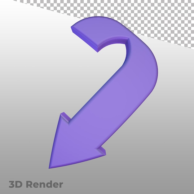 3d render pijlsymbolen ui-pictogrammen