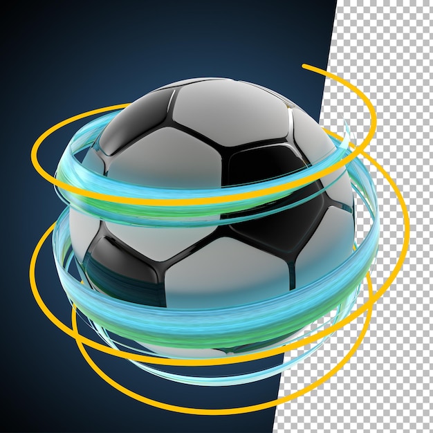 3d render piłka powitalna farba piłka nożna piłka nożna