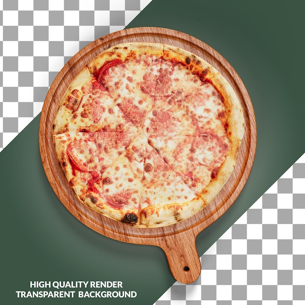 Un rendering 3d di una pizza