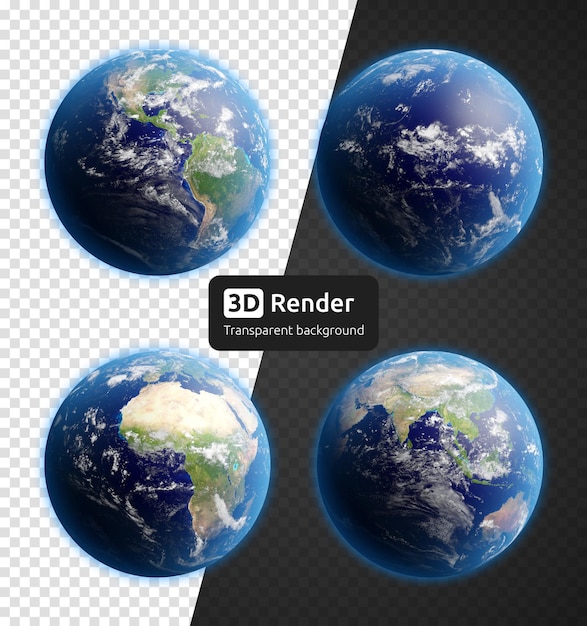 3d render planeet aarde wereldkaart globe