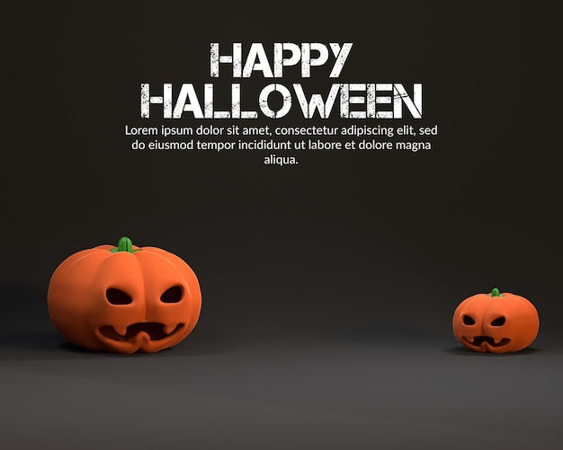 3d Render Podium Z Koncepcją Halloween Do Wyświetlania Produktu