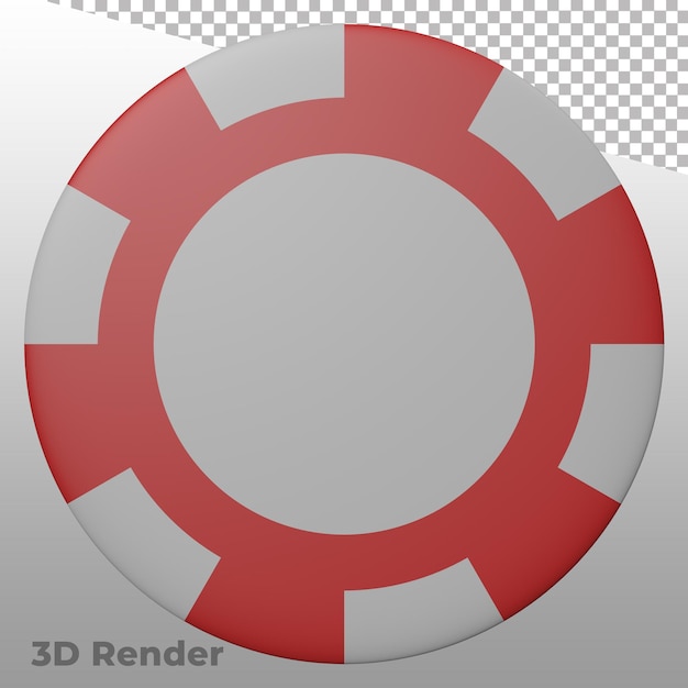 PSD fiches da poker con rendering 3d