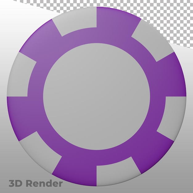 3D render pokerchips