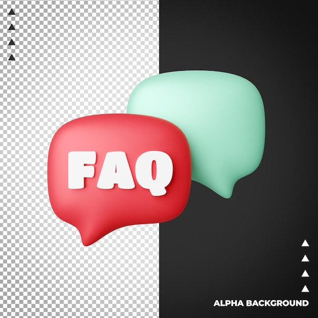 3d render question icon