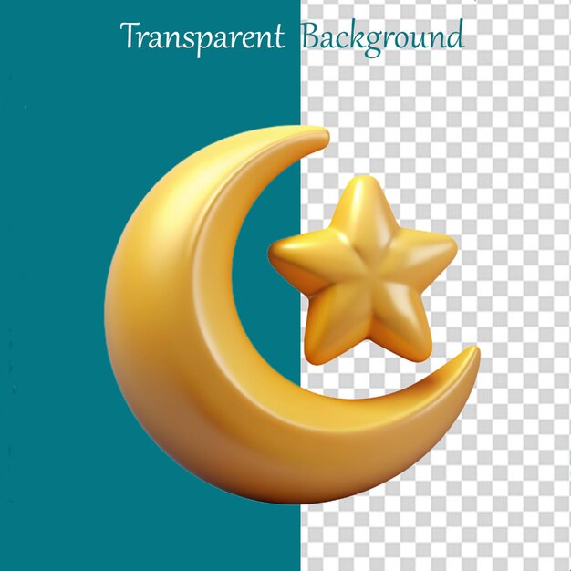 PSD 3d render ramadan icon illustration collection