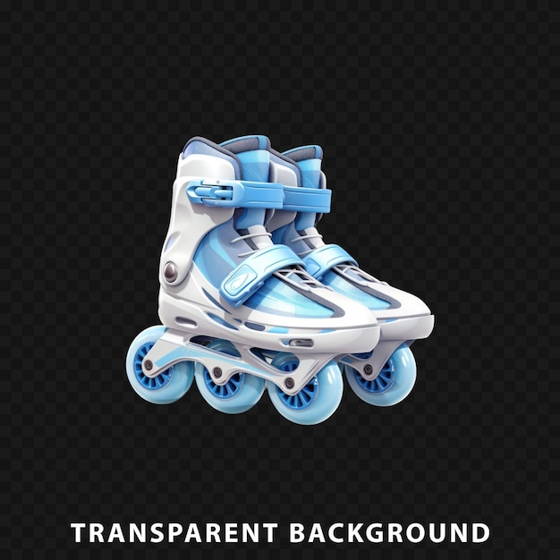 PSD 3d render roller blades izolowane na przezroczystym tle