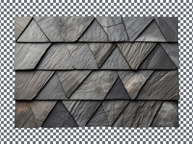 PSD 3d render shingles isolated on transparent background