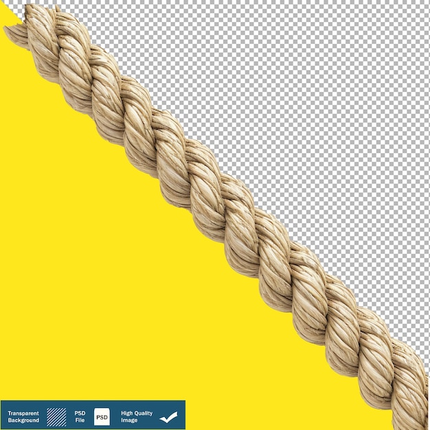 PSD 3d render of single straight braided png