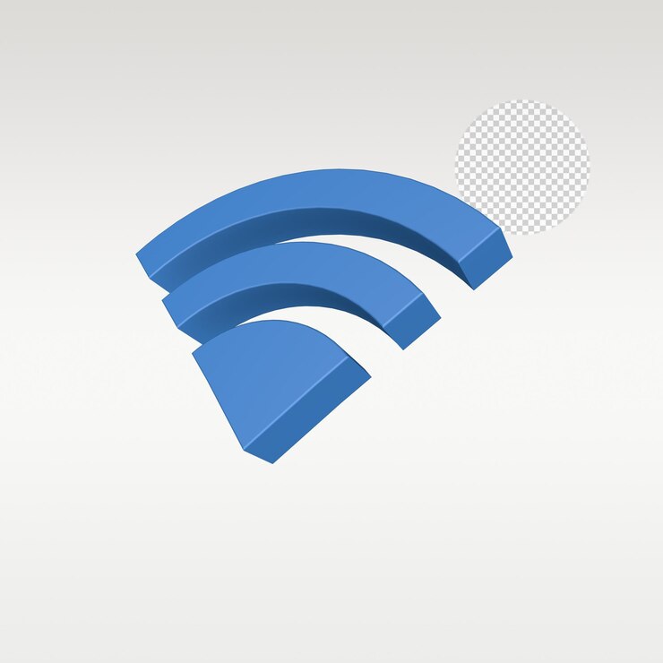 PSD 3d render sinyal batarya wifi i̇kon sembolü