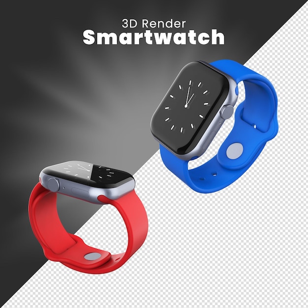 PSD 3d rendono smartwatch relogio