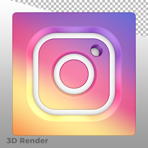 PSD 3d render social icon